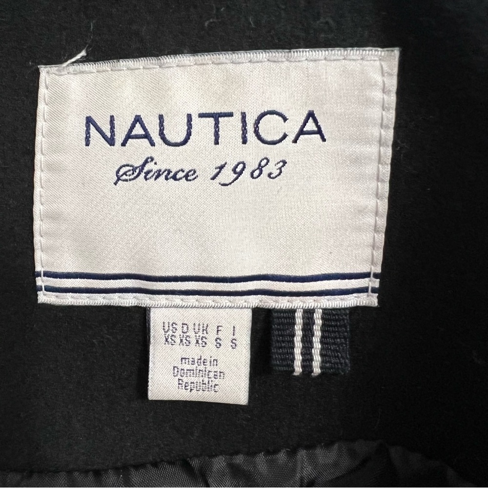 Nautica Black Wool Blend Coat - Picture 11 of 12